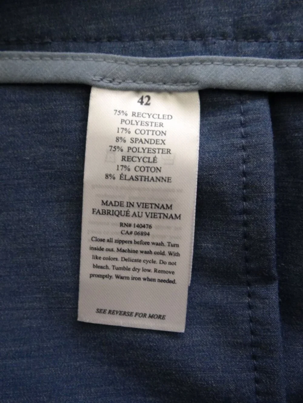 Faherty Men's 42 All Day Shorts Navy Blue 9